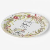 Assiettes En Carton Plaque de soirée australienne avec koalas (Angle)