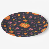 Assiettes En Carton plaque d'halloween (Angle)