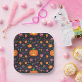 Assiettes En Carton plaque d'halloween (Fête)