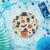 Assiettes En Carton Plaque d'Halloween (Fête)