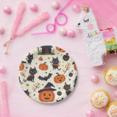 Assiettes En Carton Plaque d'Halloween (Fête)