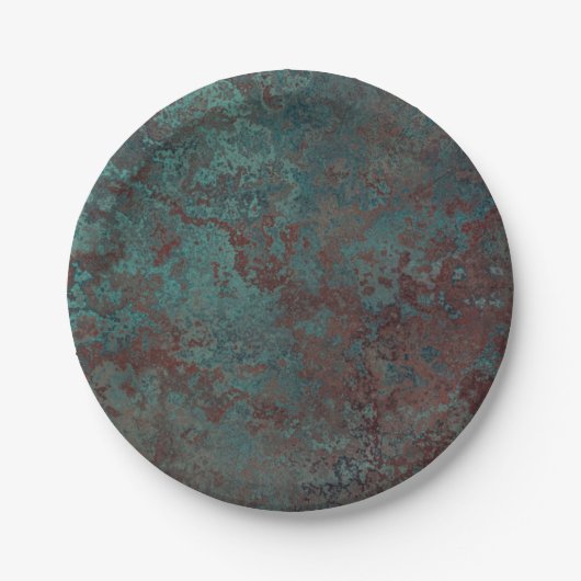 Assiettes En Carton Plaque d'impression "cuivre" de corrosion (Devant)