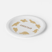 Assiettes En Carton Plaque Dino Nugget (Angle)