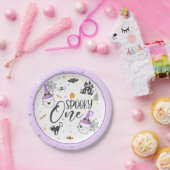 Assiettes En Carton Plaque éffrayante d'un papier - violet (Fête)