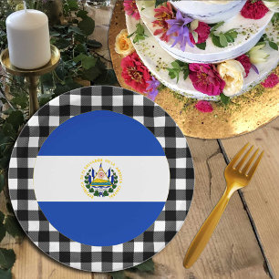 Assiettes En Carton Plaque El Salvador, plaid de buffle & Salvador Dra