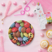 Assiettes En Carton plaque en papier arc-en-ciel (Fête)