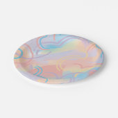 Assiettes En Carton Plaque en papier arc-en-ciel (Angle)