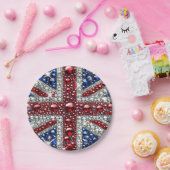 Assiettes En Carton Plaque en papier avec British Colours Design (Fête)