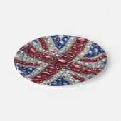 Assiettes En Carton Plaque en papier avec British Colours Design (Angle)