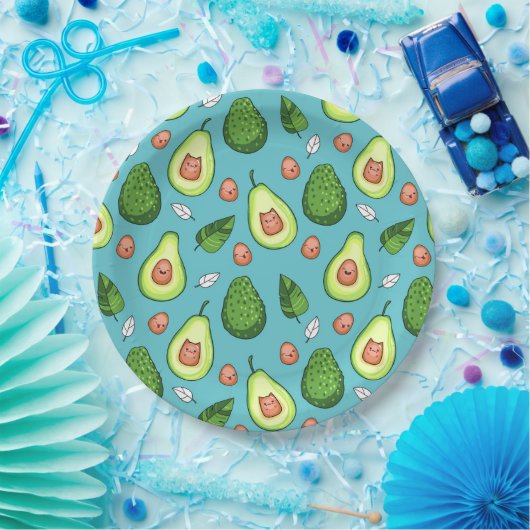Assiettes En Carton Plaque en papier Avocado (Fête)