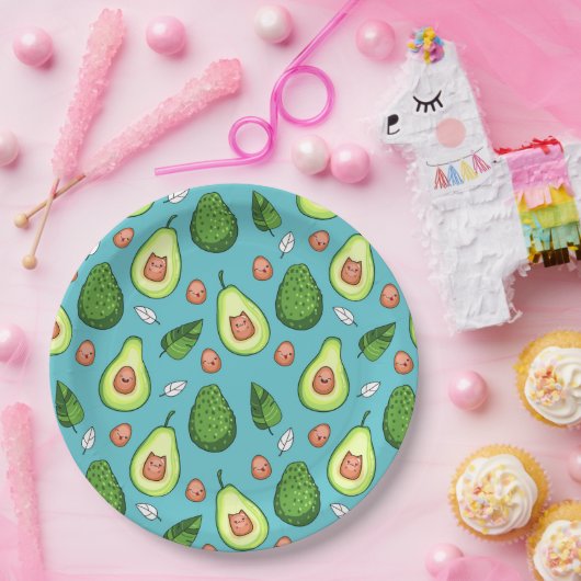 Assiettes En Carton Plaque en papier Avocado (Fête)