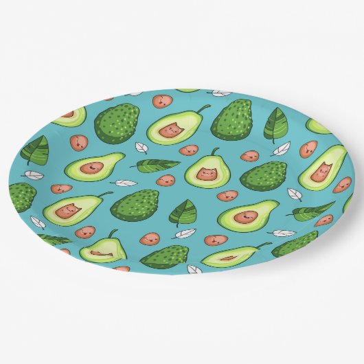 Assiettes En Carton Plaque en papier Avocado (Angle)