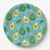 Assiettes En Carton Plaque en papier Avocado (Devant)