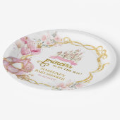 Assiettes En Carton Plaque en papier Baby shower Royal Princess (Angle)