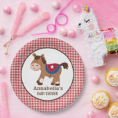 Assiettes En Carton Plaque en papier Baby shower Western Horse Boy (Fête)
