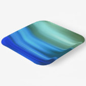 Assiettes En Carton Plaque en papier Bleu Brossé (Angulaire)