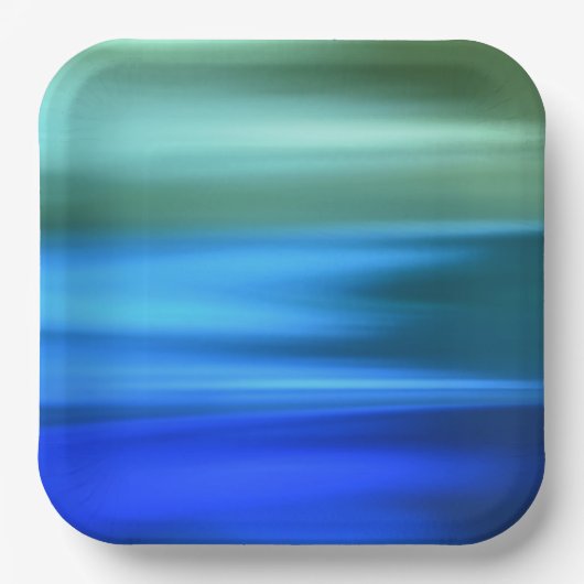 Assiettes En Carton Plaque en papier Bleu Brossé (Recto)