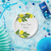 Assiettes En Carton Plaque en papier Boho Lemon Party (Fête)