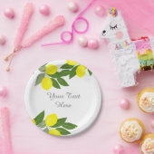 Assiettes En Carton Plaque en papier Boho Lemon Party (Fête)