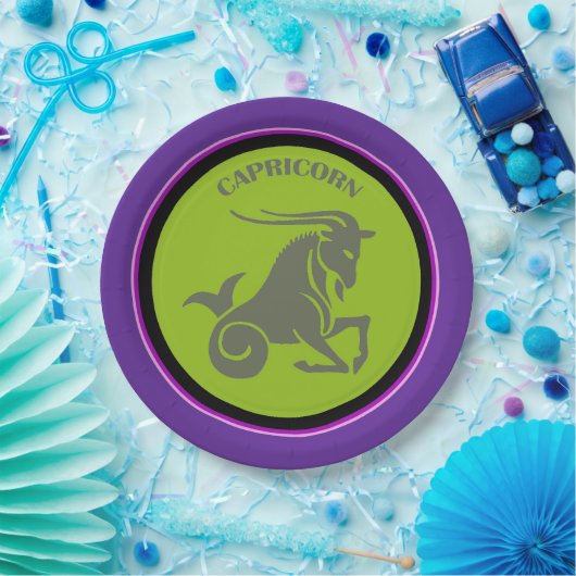 Assiettes En Carton Plaque en papier Capricorne (Fête)