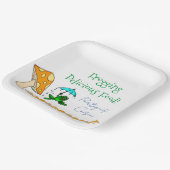 Assiettes En Carton Plaque en papier carré Frogging délicieux portugai (Angulaire)