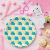 Assiettes En Carton Plaque en papier - Cercles pastel chevauchant (Fête)