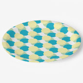 Assiettes En Carton Plaque en papier - Cercles pastel chevauchant (Angle)