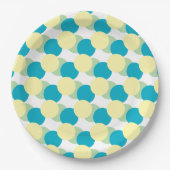 Assiettes En Carton Plaque en papier - Cercles pastel chevauchant (Devant)