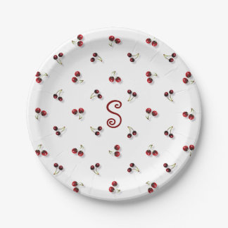 Assiettes En Carton Plaque en papier cerise