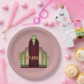 Assiettes En Carton Plaque en papier charleston (Fête)