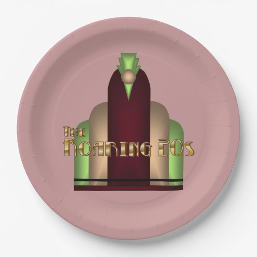 Assiettes En Carton Plaque en papier charleston (Devant)