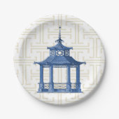 Assiettes En Carton Plaque en papier Chinoiserie (Devant)