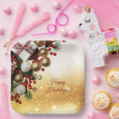 Assiettes En Carton Plaque en papier chocolat (Fête)