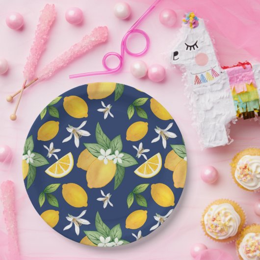 Assiettes En Carton Plaque en papier citron Amalfi (Fête)