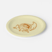 Assiettes En Carton Plaque en papier - Corne de abondance (Angle)