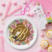 Assiettes En Carton Plaque en papier d'abeille (Fête)