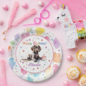 Assiettes En Carton Plaque en papier d'aquarelle allemande pointeur co (Fête)