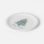 Assiettes En Carton Plaque en papier d'arbre de Noël mignonne (Angle)