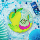 Assiettes En Carton Plaque en papier d'art Apple (Fête)