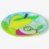 Assiettes En Carton Plaque en papier d'art Apple (Angle)