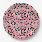 Assiettes En Carton Plaque en papier de Carlins mignons (Devant)