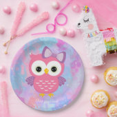Assiettes En Carton Plaque en papier de chouette (Fête)