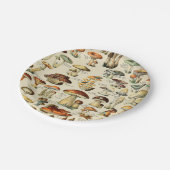 Assiettes En Carton Plaque en papier de collection de champignons (Angle)