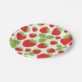 Assiettes En Carton Plaque en papier de fraises (Angle)