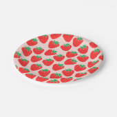 Assiettes En Carton Plaque en papier de fraises cuites (Angle)