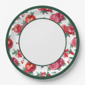 Assiettes En Carton Plaque en papier de grenade botanique (Devant)