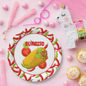 Assiettes En Carton Plaque en papier de la Fiesta Food Burrito Party (Fête)