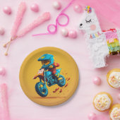 Assiettes En Carton Plaque en papier de la partie Motocross (Fête)