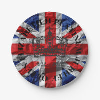 Plaque en papier de la reine Elizabeth II Platinum
