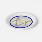 Assiettes En Carton Plaque en papier de la table (Angle)